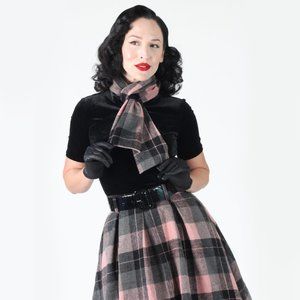 COPY - Tabitha Skirt & Scarf in Pink/Black
